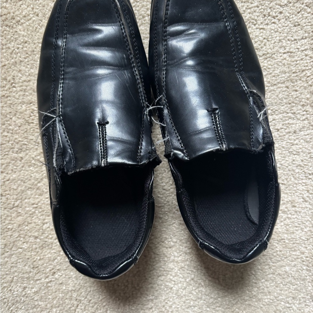 Boys Black Slip-On Shoes